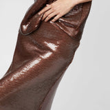 Bias Cut Sequin Skirt Cola