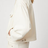 Oversized Denim Jacket Ecru
