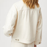 Oversized Denim Jacket Ecru
