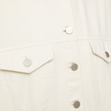 Oversized Denim Jacket Ecru