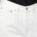 Relaxed Straight Jeans Off White