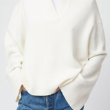 Cape Cod Polo Sweater Gray Melange