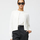 Classic Cotton Cardigan Cream