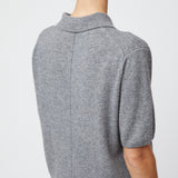 Estate Cashmere Pique Tee Gray Melange