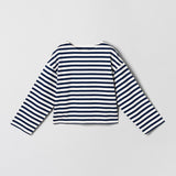 Breton Boatneck Long Sleeve Navy White Stripe