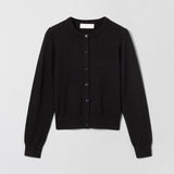 Classic Merino Cardigan Jet Black