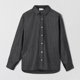 Coastal Shirt Charcoal Pinstripe