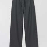 Siena Drawstring Trousers Charcoal Grey