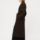 Doublé Wrap Coat Molé Brown