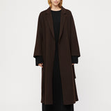 Doublé Wrap Coat Molé Brown