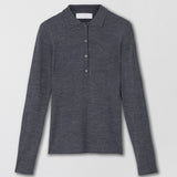 Celeste Pique Charcoal Grey Melange