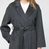 Doublé Wrap Coat Charcoal