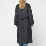 Doublé Wrap Coat Charcoal