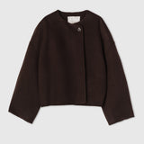 Doublé Cocoon Jacket Molé Brown