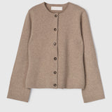 Milano Knit Wool Blazer Oatmeal