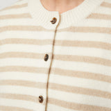 Structured Wool Cardigan Buttermilk