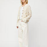 Structured Wool Cardigan Buttermilk