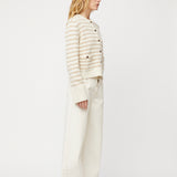 Structured Wool Cardigan Buttermilk
