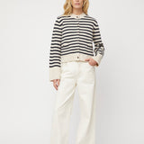 Structured Wool Cardigan Jet Black