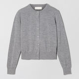 Classic Merino Cardigan Gray Melange