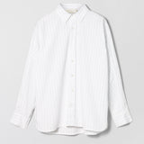 Coastal Shirt White Blue Pinstripe