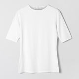 Modal Midi Sleeve Tee Off White