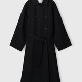 Monterey Trench Coat Jet Black