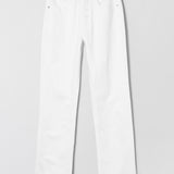 Relaxed Straight Jeans Off White