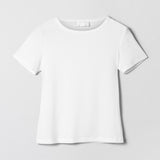 Ribbed Cap Sleeve Tee Salt