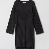 Crew Cable Knit Dress Graphite