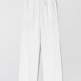 Linen Fisherman Trousers Jet Stream White