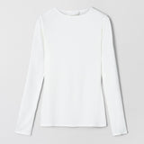Modal Long Sleeve Top Off White