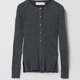 Colette Cardigan Charcoal Gray Melange