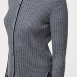 Colette Cardigan Charcoal Gray Melange