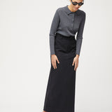 Colette Pique Charcoal Gray Melange