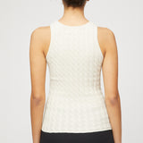 Crew Cable Knit Tank Whipped Cream