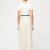Linen Côte d'Azur Maxi Skirt Natural Linen