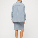 Workwear Shirt Washed Denim Blue