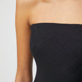 Amara Strapless Dress Jet Black