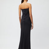 Amara Strapless Dress Jet Black