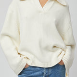 Cape Cod Cotton Polo Sweater Navy
