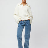 Cape Cod Cotton Polo Sweater Navy