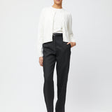 Classic Cotton Cardigan Jet Black