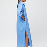 Coastal Shirt Dress Cornflower Blue