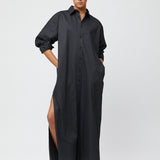 Coastal Shirt Dress Blue White Double Pinstripe