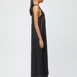 Esplanade Linen Maxi Dress Jet Black