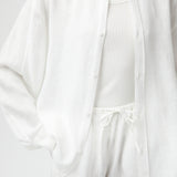 Linen Siena Trousers Jet Stream White