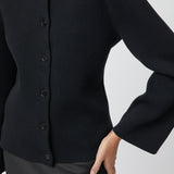 Milano Knit Blazer Jet Black