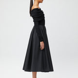 Vivienne Midi Skirt Jet Black