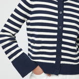 Structured Cotton Cardigan Jet Black